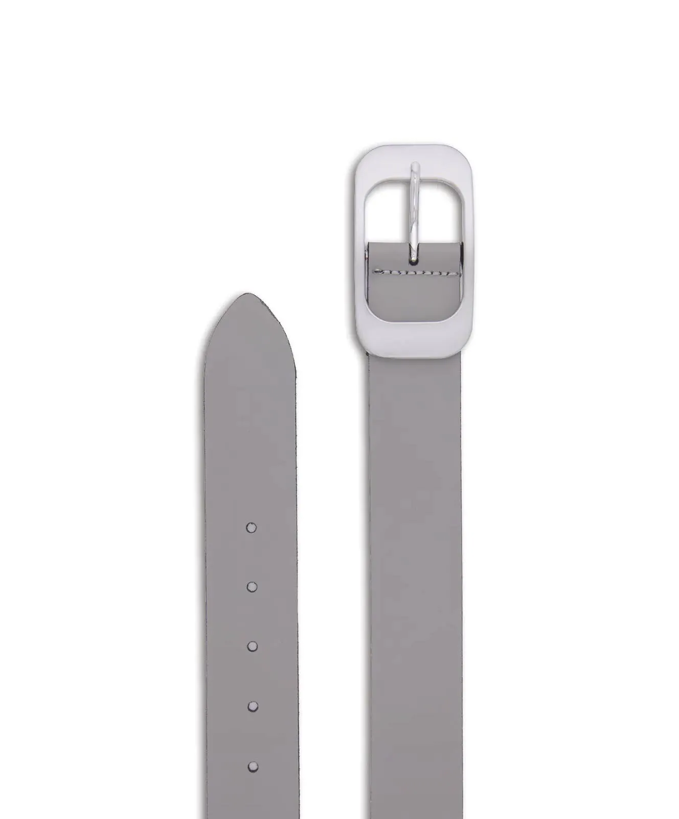 Damen Gürtel 4cm Softledergürtel  von Bernd Götz in Silbergrau