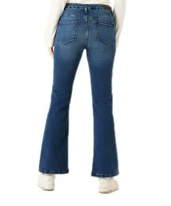 Garcia Jeans Flared Celia 245 in Mittelblau mit hoher Taille