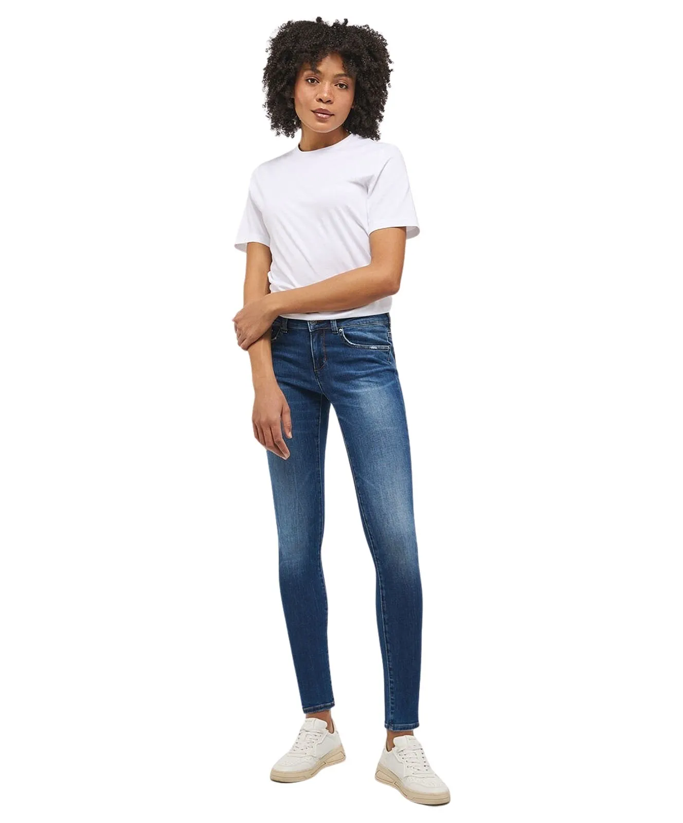 Damen Jeans Quincy Skinny von Mustang in Mittelblaue