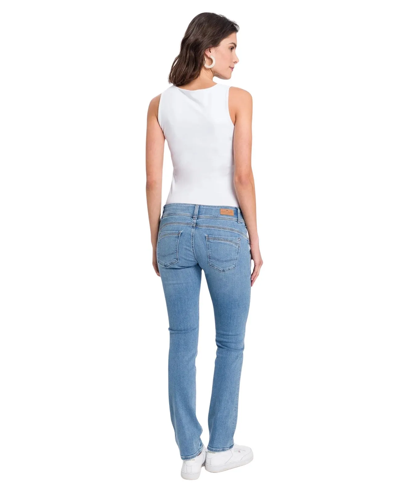 Damen Jeans Loie von Cross in Mid Blue Used
