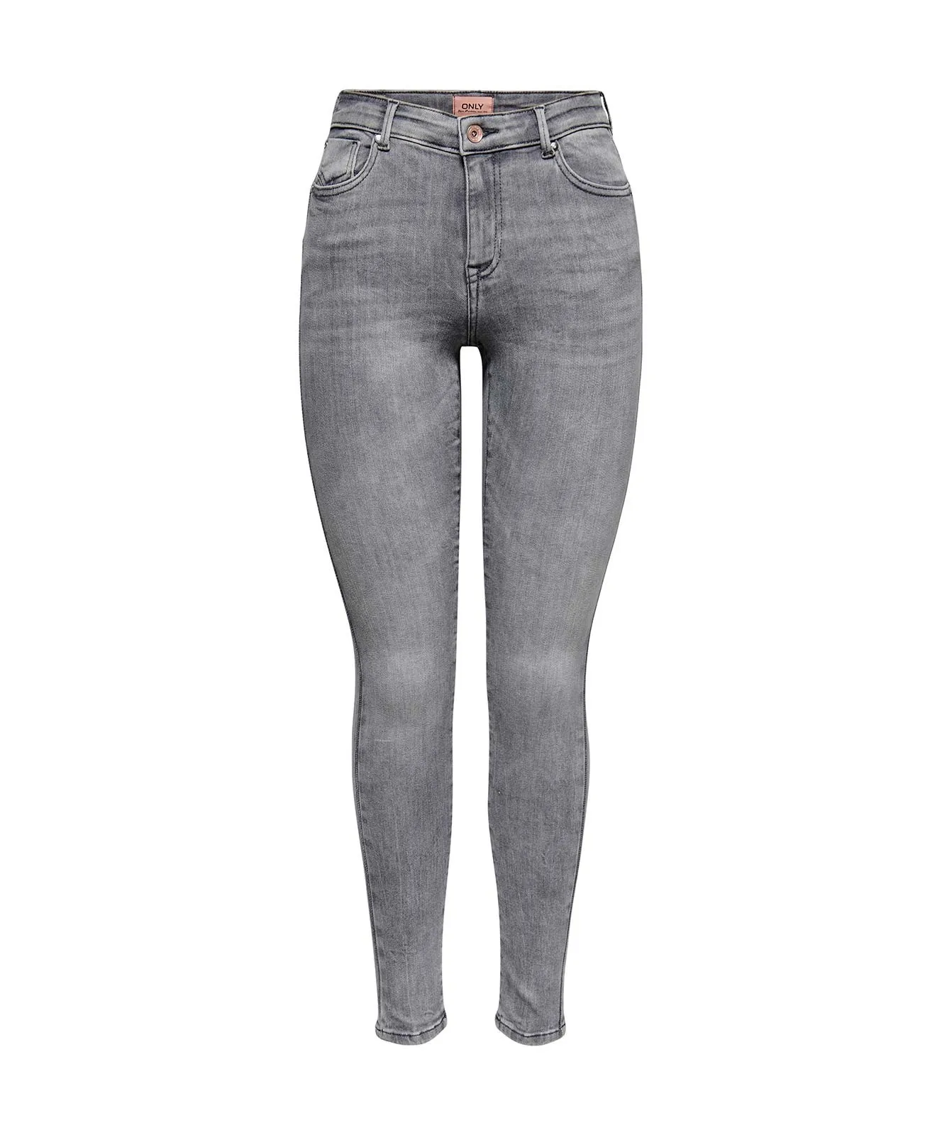 Damen Jeans Power Push Up von Only in Grey Denim