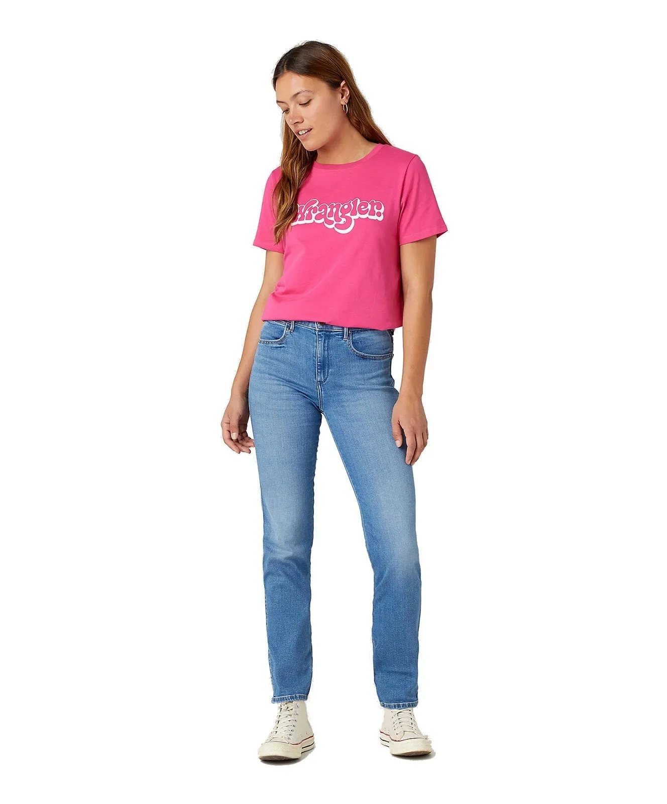 Damen Jeans Body Bespoke Slim von Wrangler in Pearl