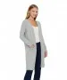 Damen Jacke Long Cardigan Doffy von Vero Moda in Light Grey Melange