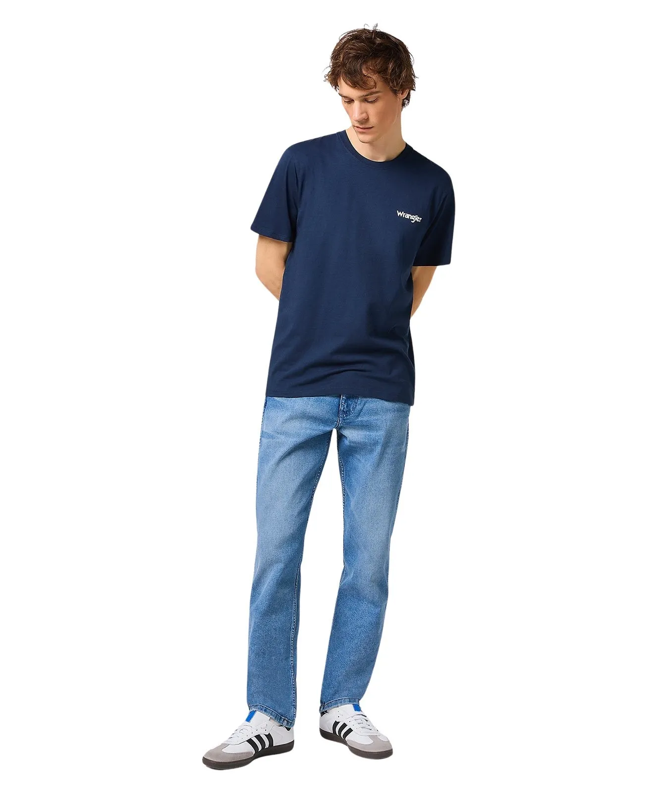 Herren Shirt 2 Pack Sign Off Tee von Wrangler in Blue