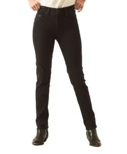 Garcia Caro Jeans Curved in schwarzem Dark Used