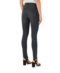 Garcia Jeans Slim Fit Celia mit hoher Taille in Dunkelgrau