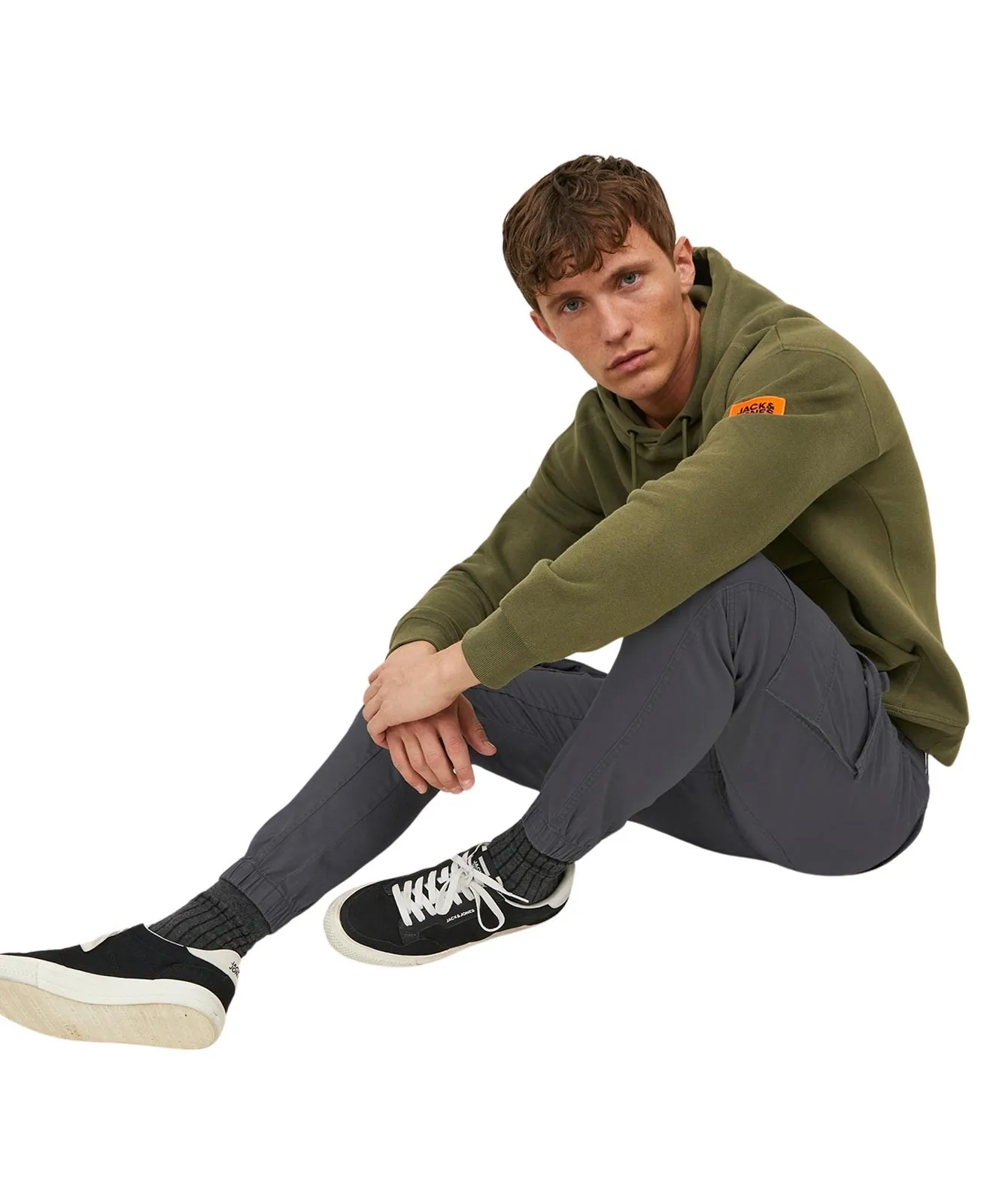 Herren Hose Paul Fake von Jack & Jones in Asphalt