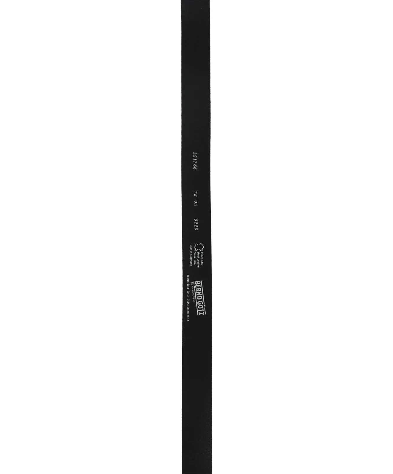 Damen Gürtel 351766 - 3,5cm Nappaledergürtel  von Bernd Götz in Schwarz