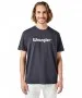 Herren Shirt Frame Logo Tee von Wrangler in Black