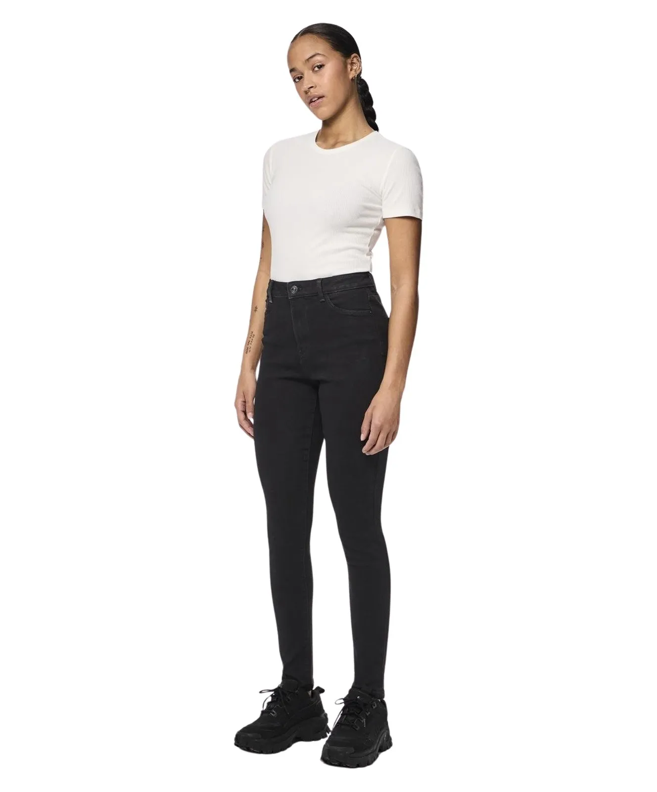 Damen Jeans Dana von Pieces in Black