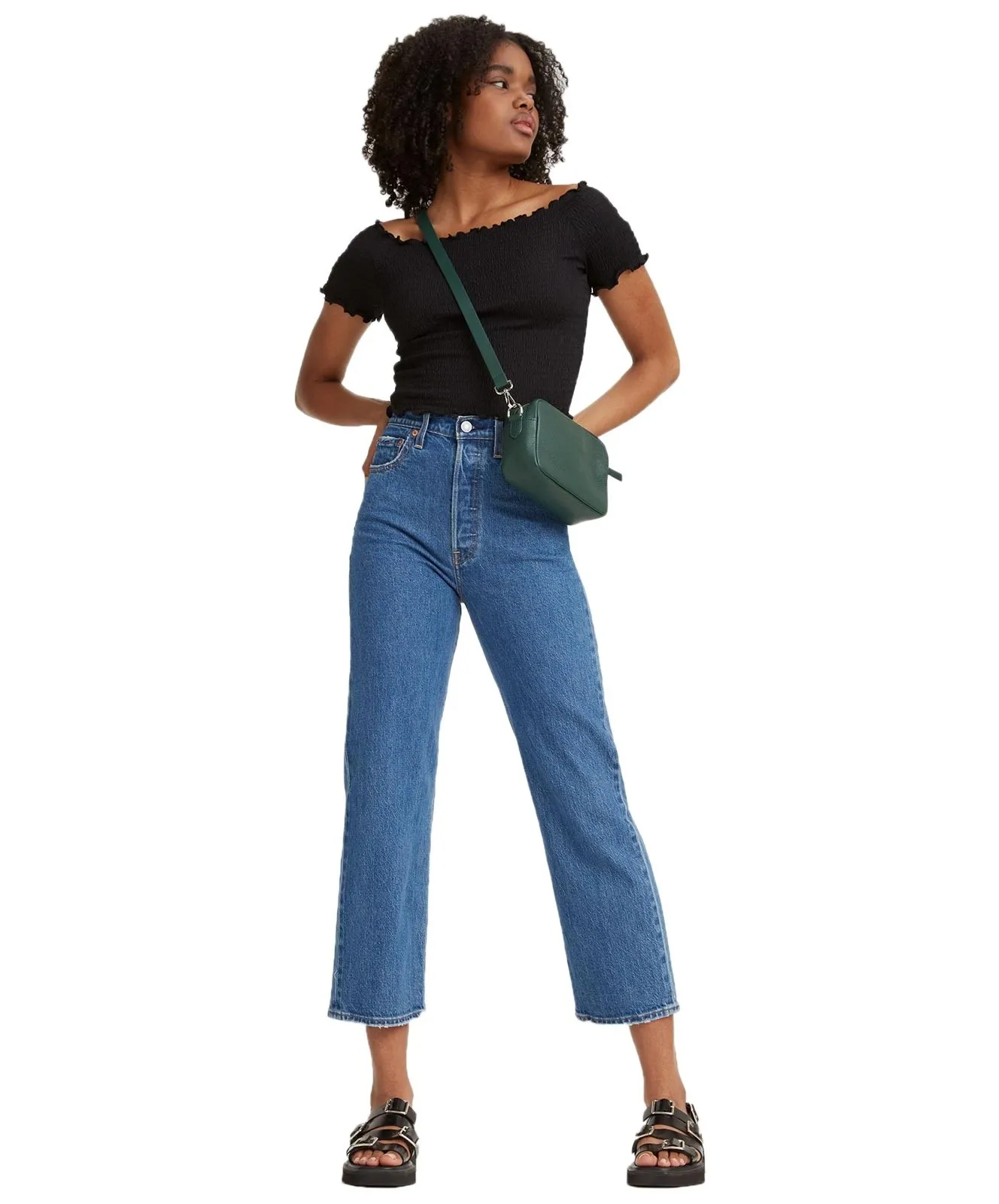Damen Jeans Ribcage Straight Ankle von Levis in Jazz Pop
