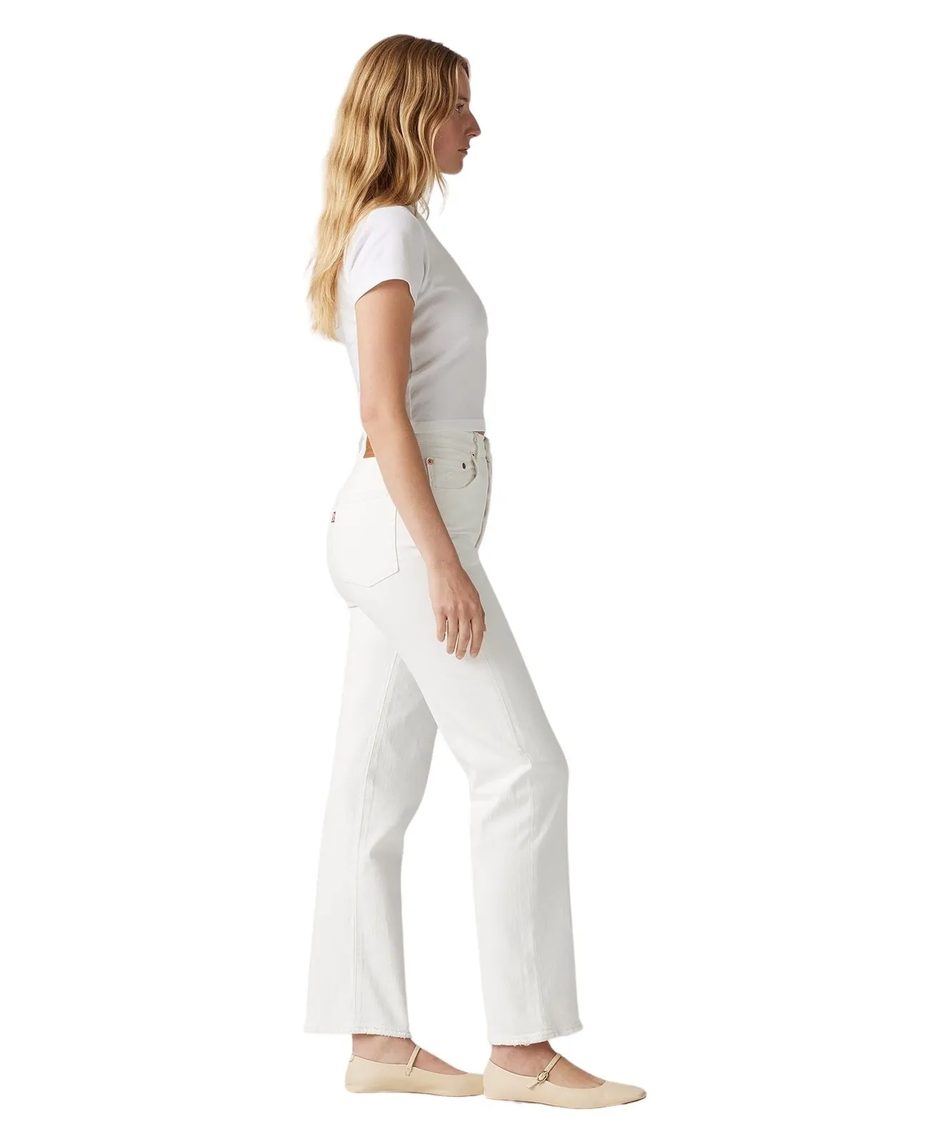 Damen Jeans Ribcage Straight Ankle von Levis in Cloud Over