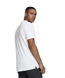 Jack & Jones Poloshirt Basic mit Slim Fit in Weiß