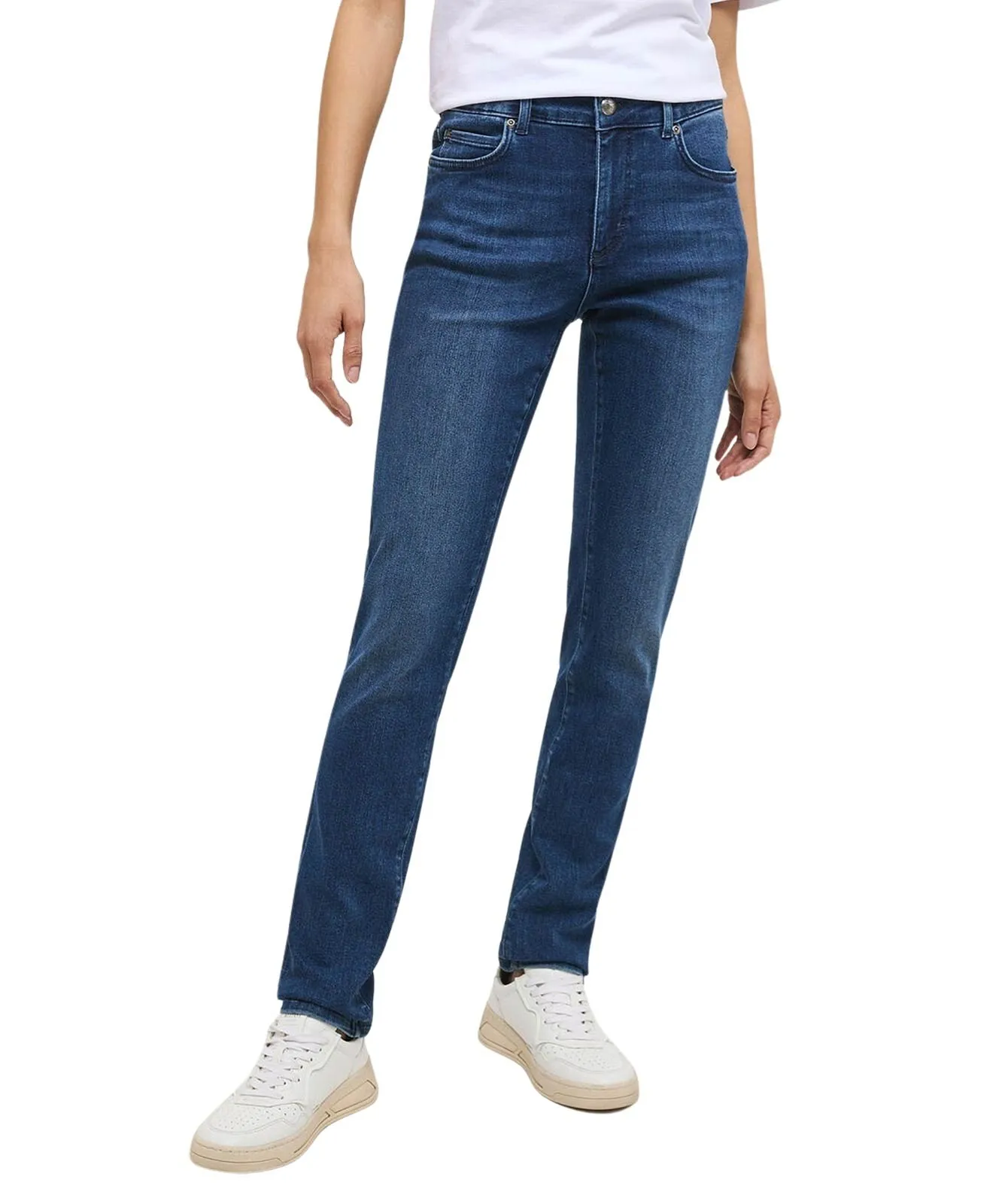 Damen Jeans Crosby Relaxed Slim von Mustang in Satinoptik