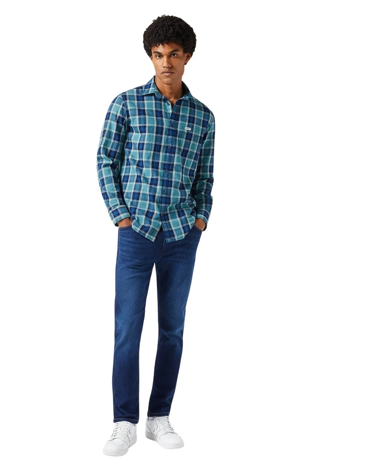 Herren Jeans Larston von Wrangler in Night Shade