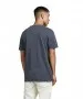 Herren Shirt Split Neck Tee von Jack & Jones in Navy Blue