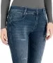 Damen Jeans New Jersey Skinny von MAC in Shadow Destroyed Wash