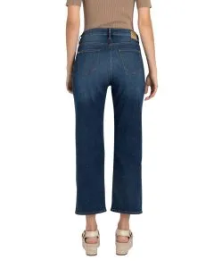 MAC Culotte Jeans in Mittelblau aus leichtem Denim