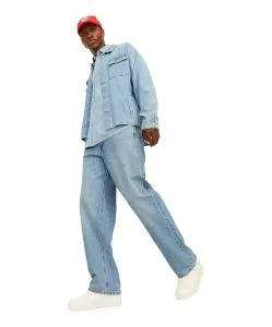 Jack & Jones Alex Original Baggy Jeans in Hellblau