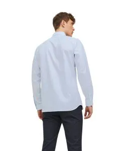 Jack & Jones Hemd Parker mit Slim Fit in Hellblau
