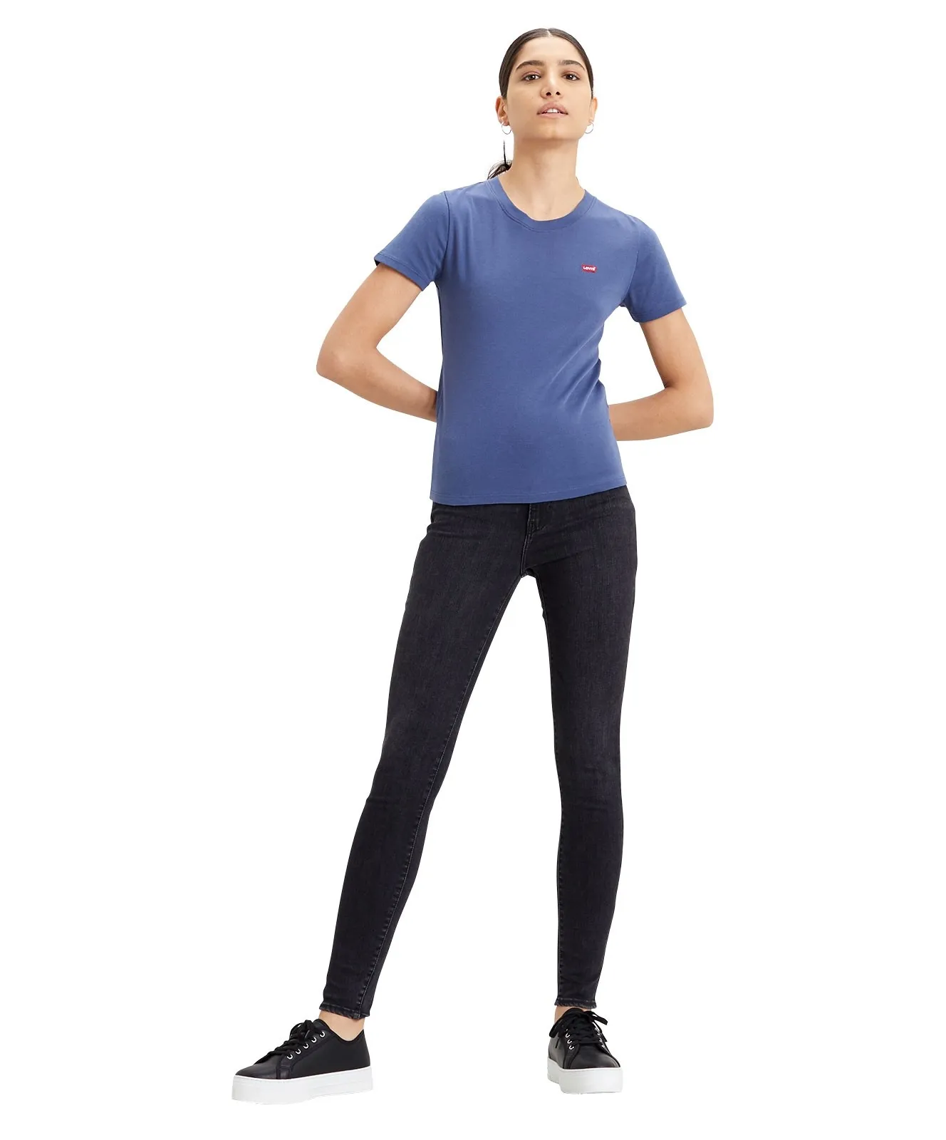 Damen Jeans Mile High von Levis in Black Ground