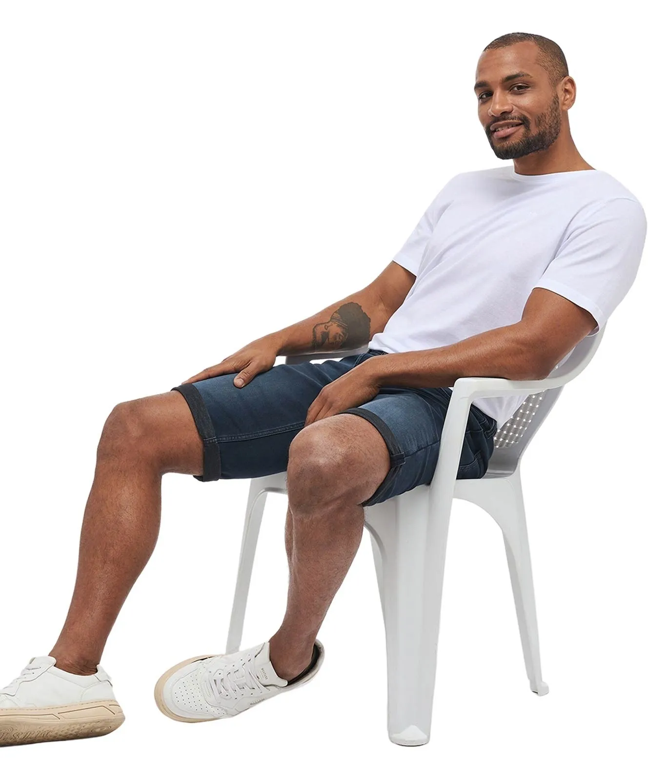 Herren Jeans Chicago Short von Mustang in Blue Black