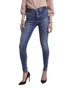 Vero Moda Sophia Jeans mit hoher Taille in blauer Waschung
