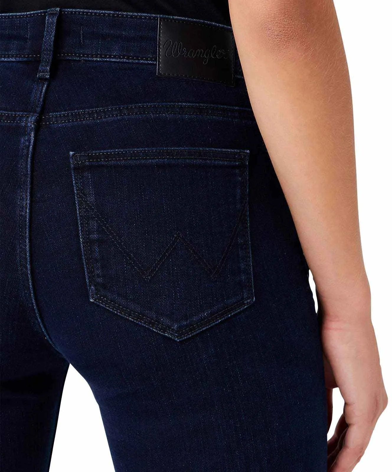 Damen Jeans Straight von Wrangler in Blue Black