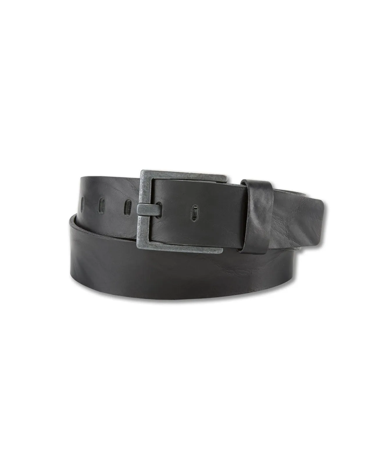 Herren Gürtel 4,5cm Walklederg.geprägt von Bernd Götz in Schwarz