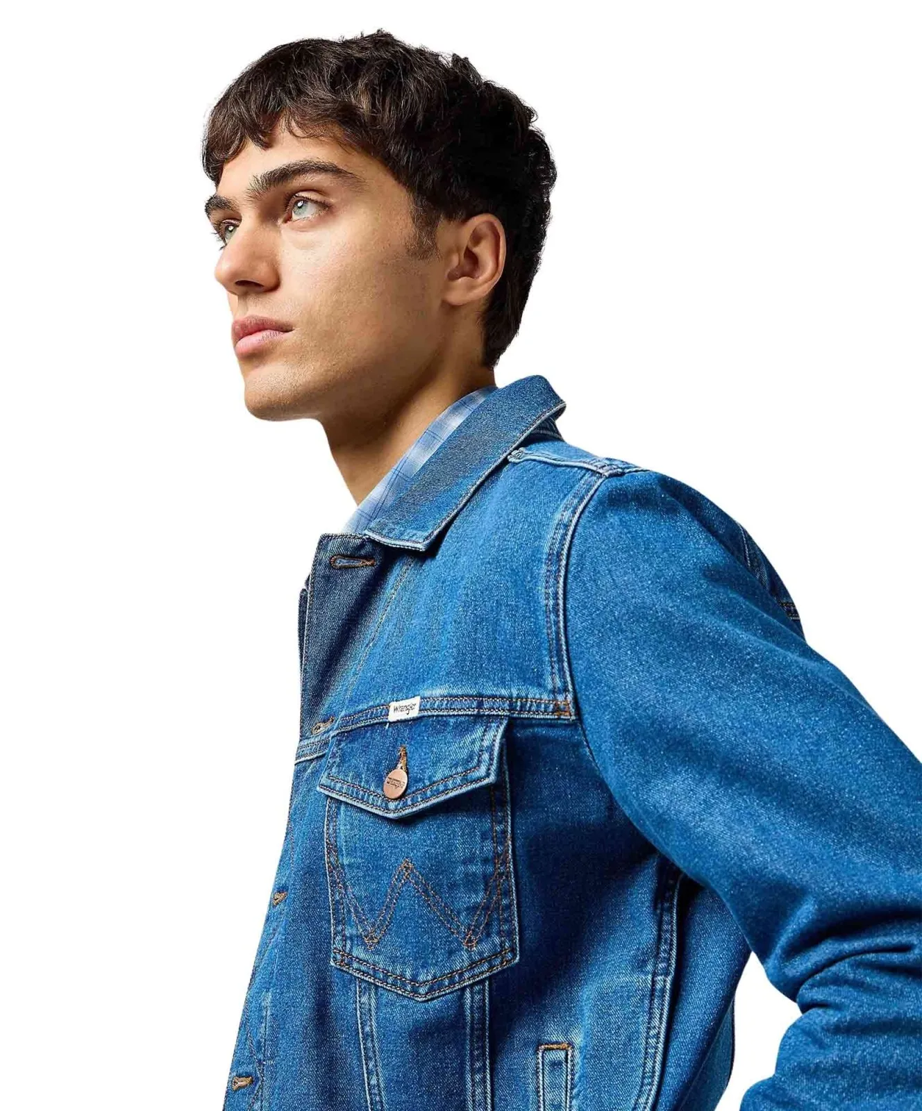 Herren Jacke Classic Denim Jacket von Wrangler in Stonewash