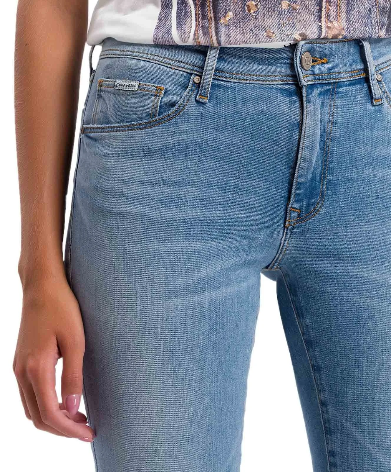 Damen Jeans Anya von Cross in Sky Blue Washed