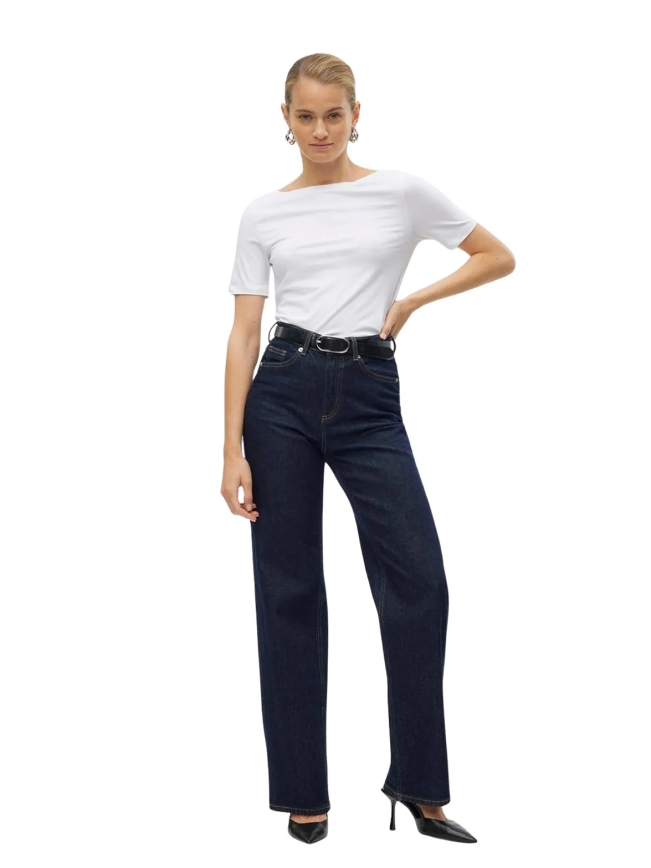 Damen Shirt Panda von Vero Moda in Bright White