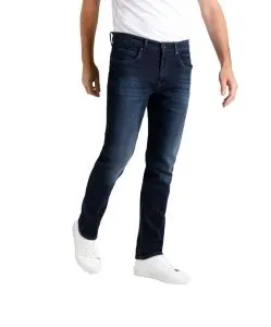 MAC Arne Pipe Flexx Denim in Blue Black 3D Authentic Wash