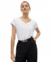 Damen Shirt Filli V-Neck von Vero Moda in Bright White