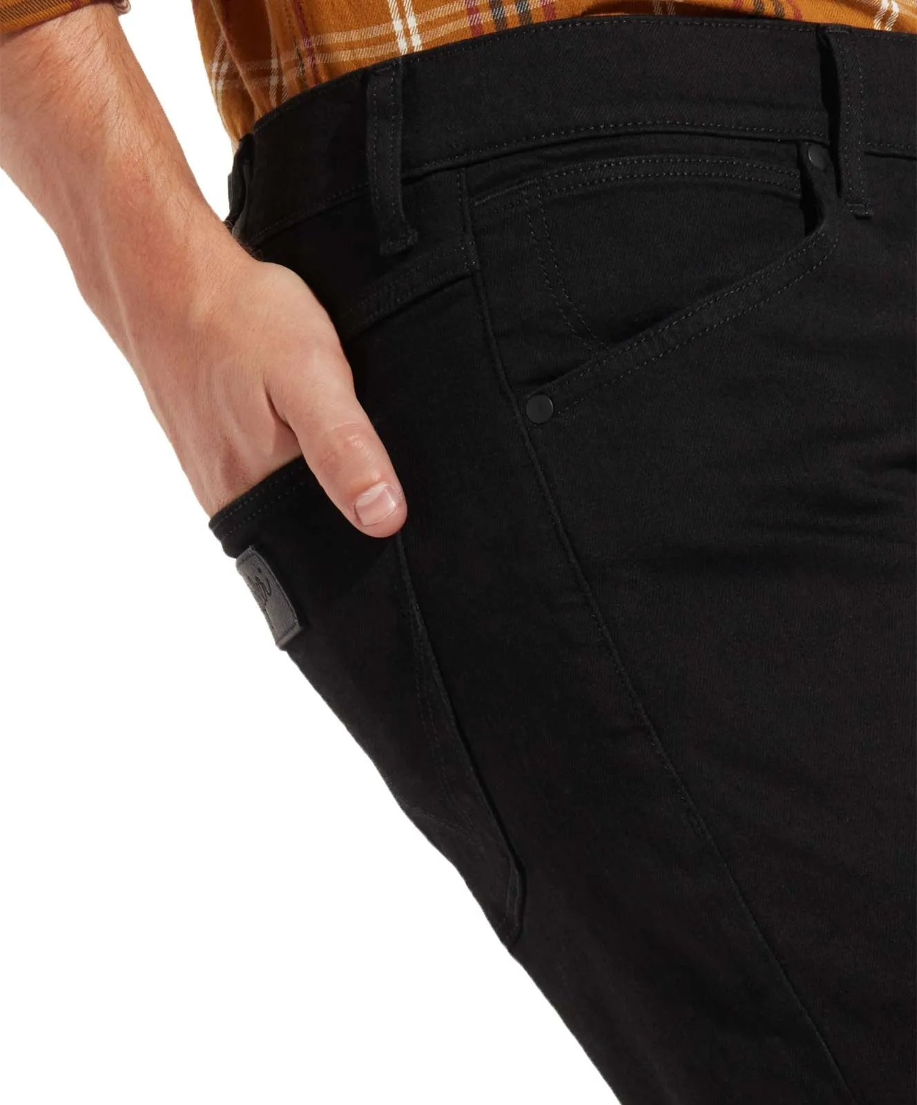 Herren Jeans Larston von Wrangler in Black Valley