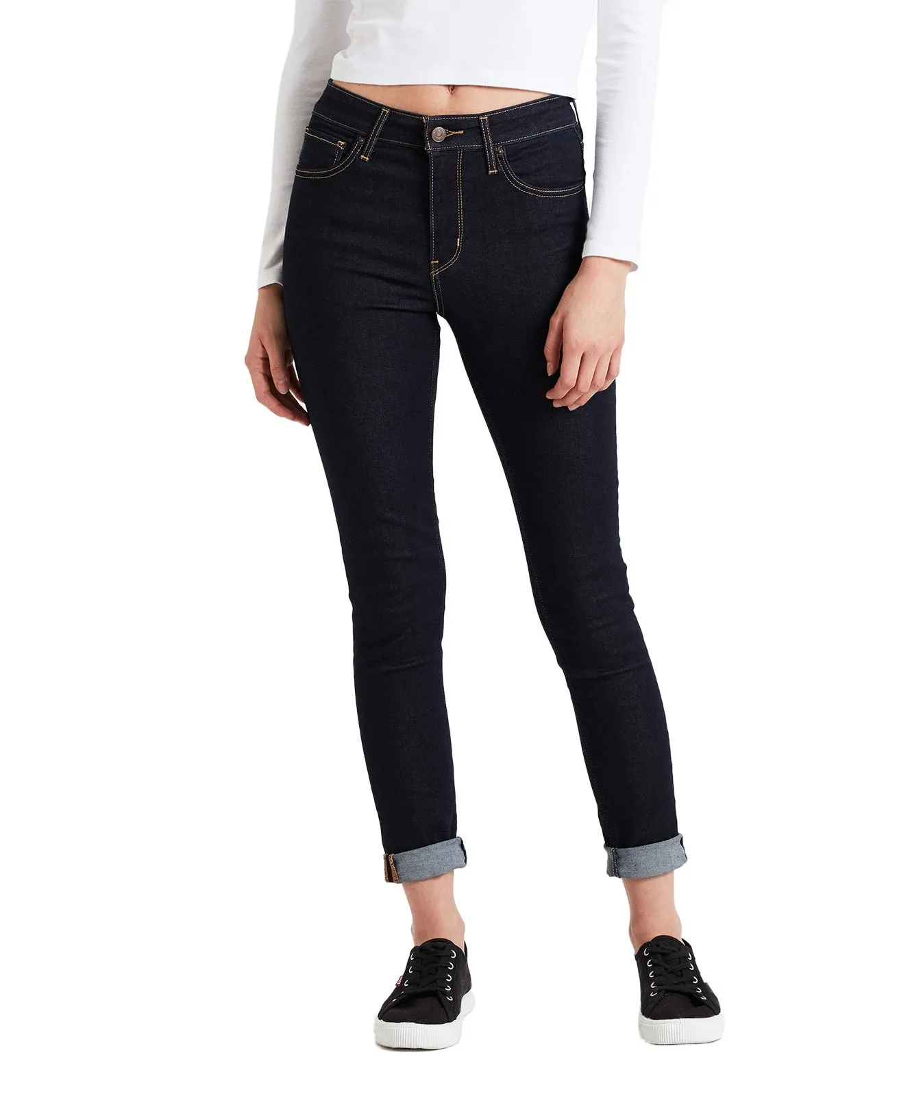 Damen Jeans 721 High Rise Skinny von Levis in To The Nine