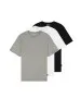 Herren Shirt 3 Pack Tee von Wrangler in White Grey Black