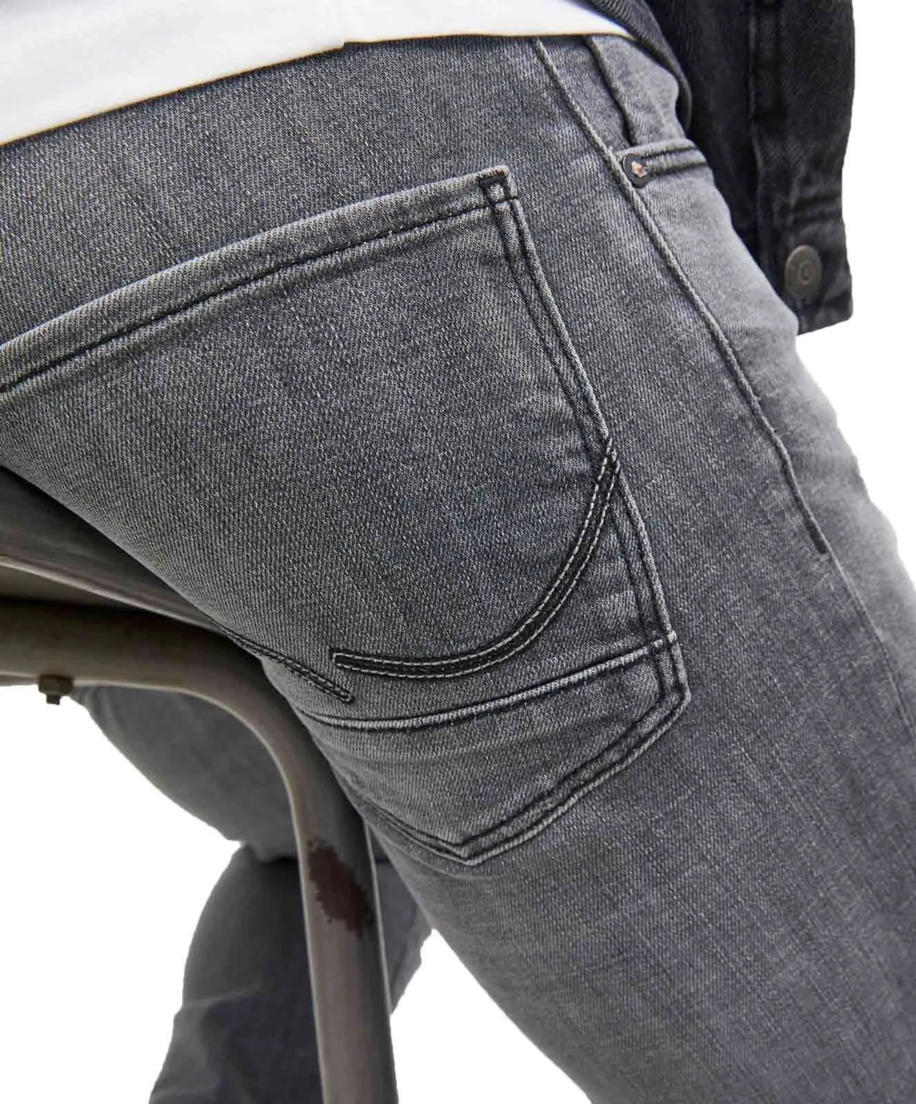 Herren Jeans Tim Davis von Jack & Jones in Grey Denim