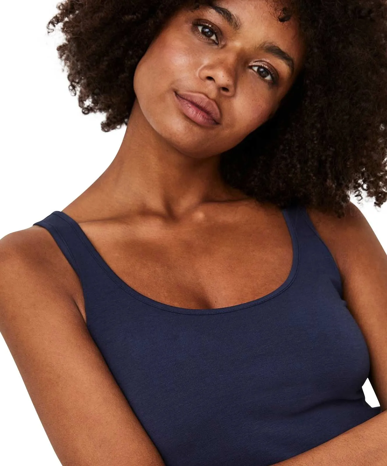 Damen Shirt Maxi Long Tank Top von Vero Moda in Black Ires