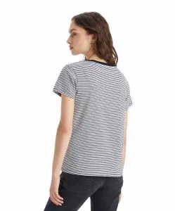 Levis Damen T-Shirt Perfect V-Neck Tee mit Mini-Logo