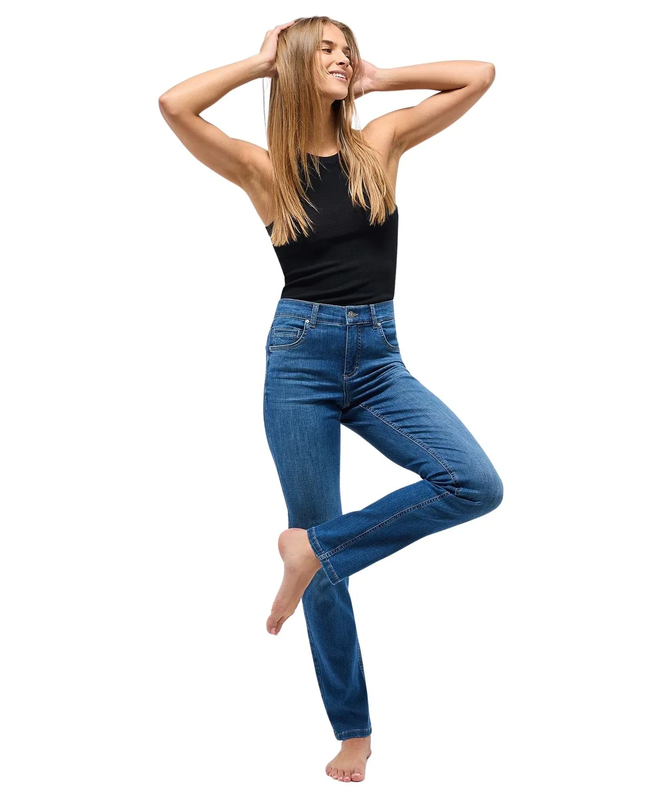 Damen Jeans Cici von Angels in Mid Blue Used
