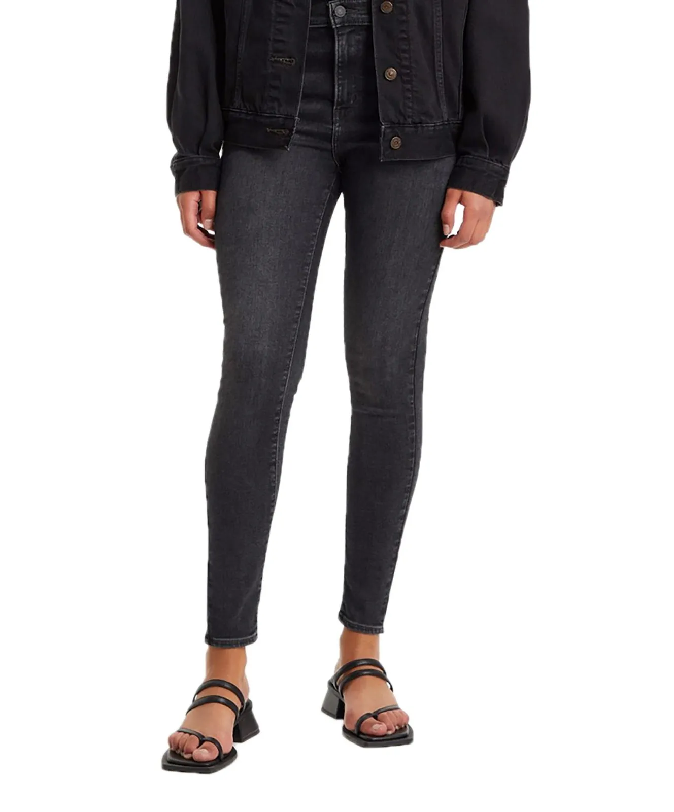 Damen Jeans 720 High Rise Super Skinny von Levis in Black Mustang