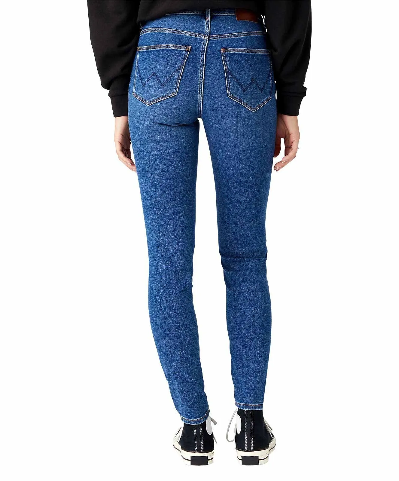 Damen Jeans High Rise Skinny von Wrangler in Camellia