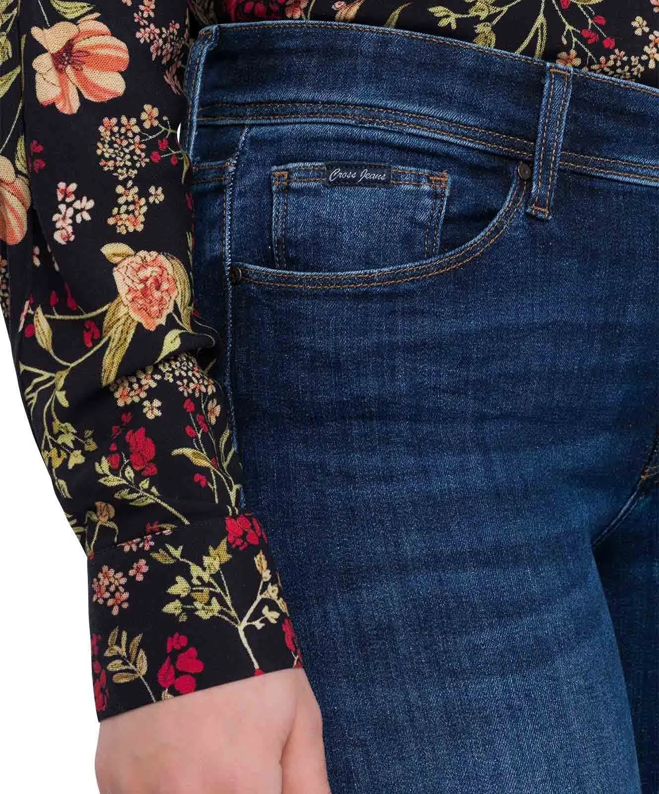 Damen Jeans Anya von Cross in Ocean Blue