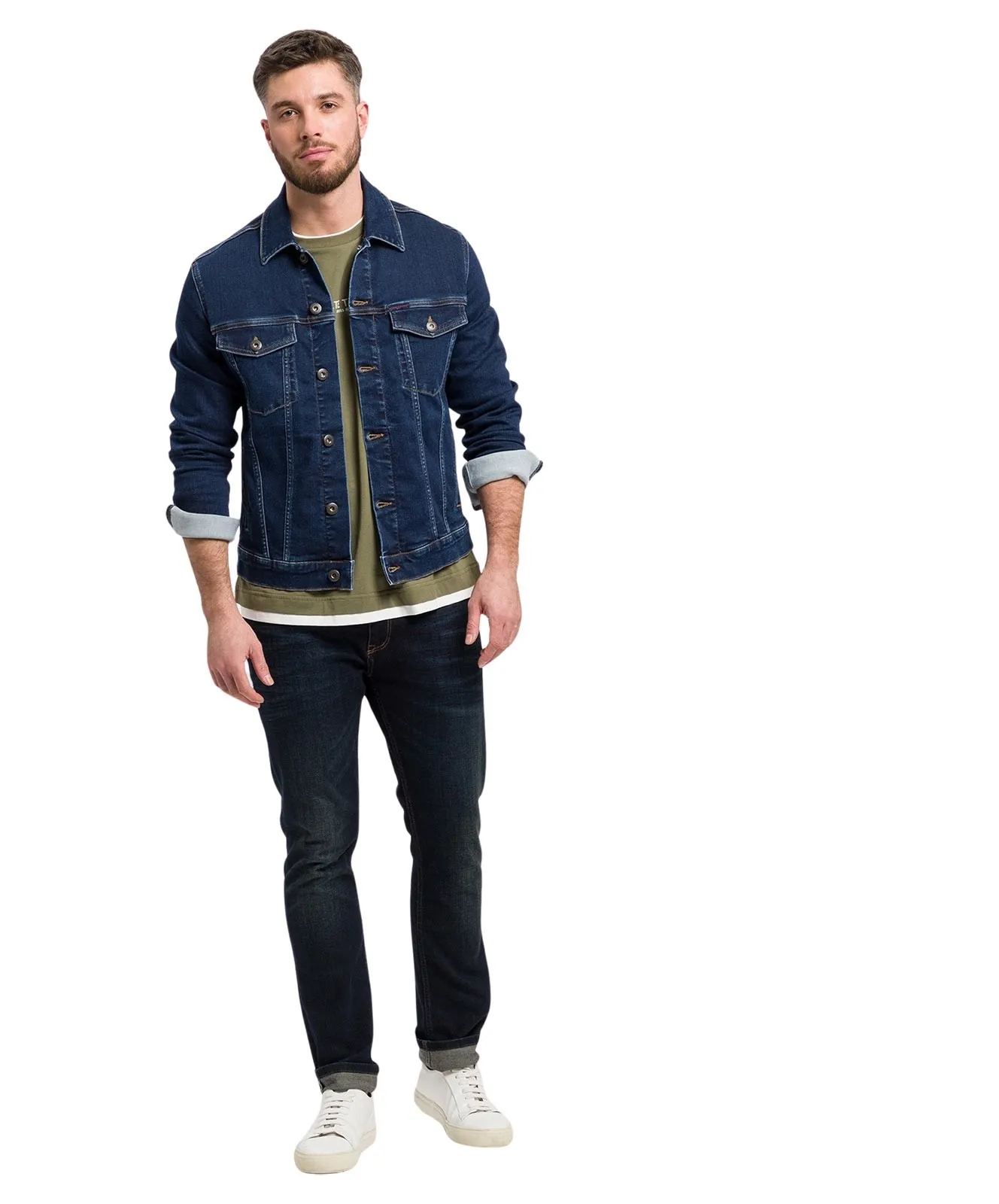 Herren Jacke Regular Jacket von Cross in Dark Blue