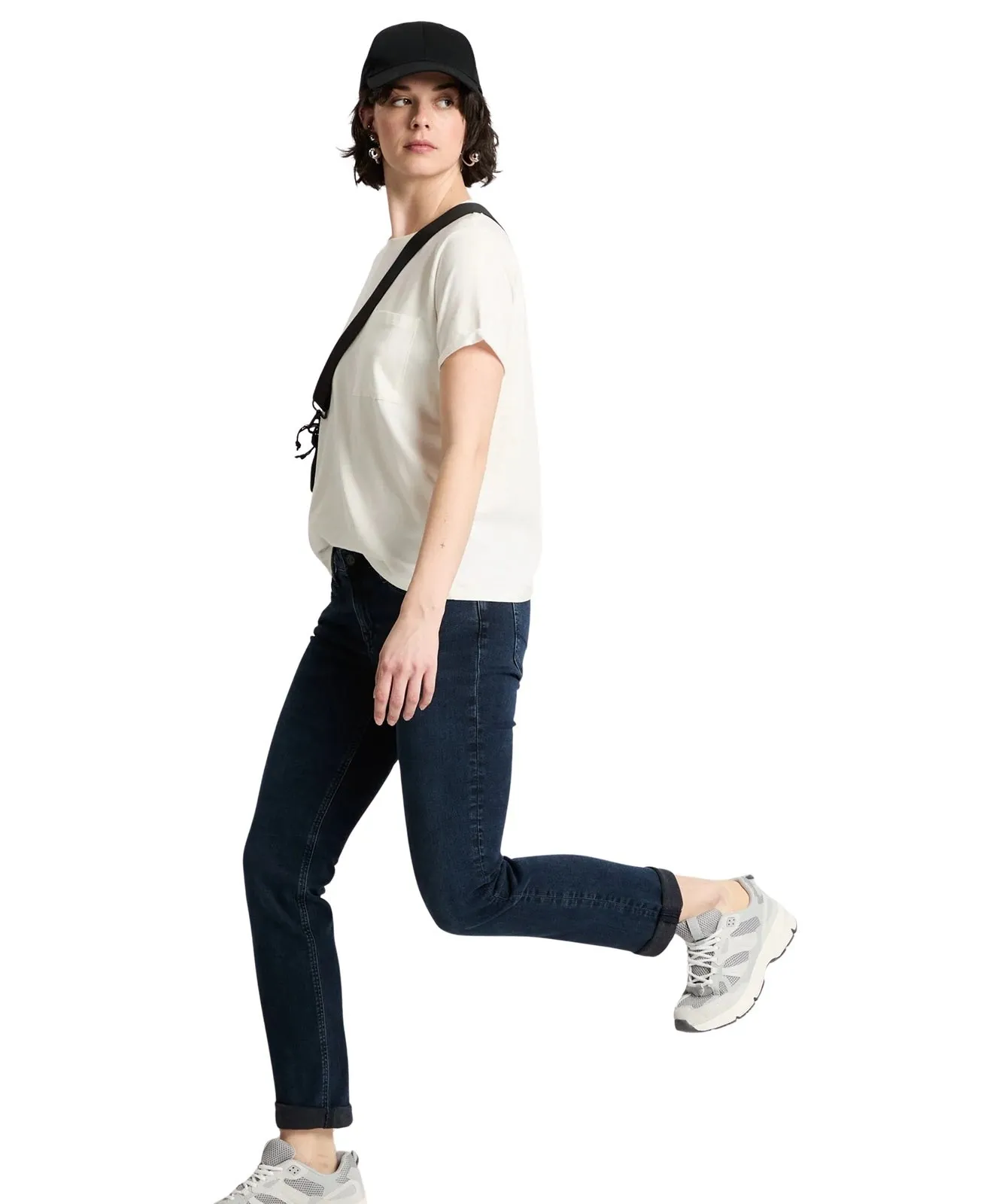 Damen Jeans Rose von Cross in Blue Black