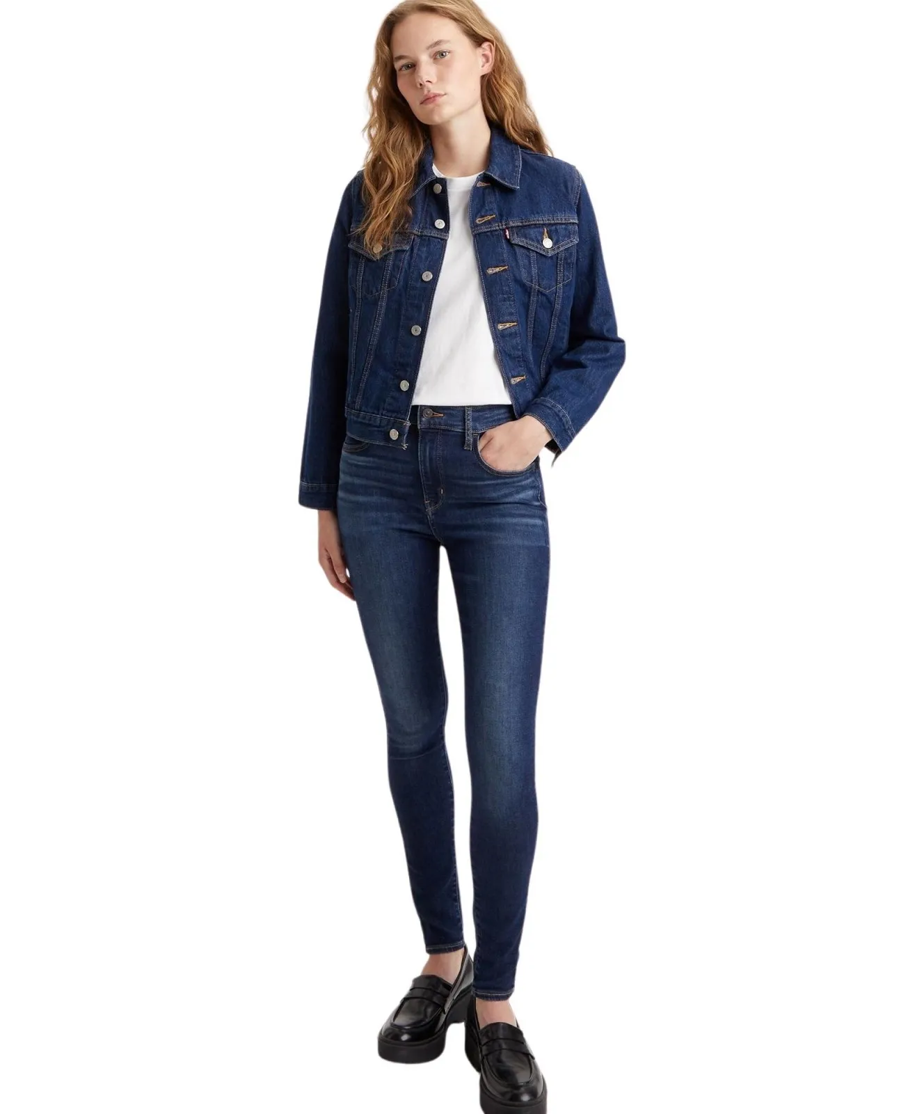 Damen Jeans 720 High Rise Super Skinny von Levis in Love Song Dark
