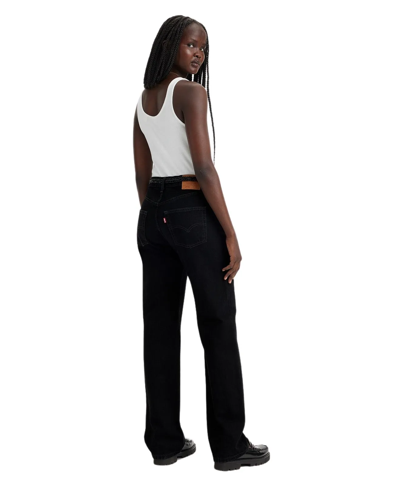 Damen Jeans 501 90s von Levis in Rinsed Blacktop