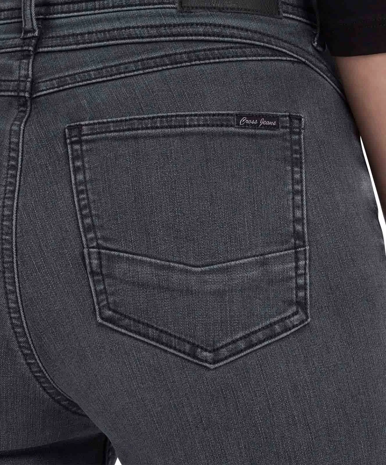 Damen Jeans Judy von Cross in Dark Grey