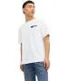 Herren Shirt Corp Logo Tee von Jack & Jones in White P4 Small Print